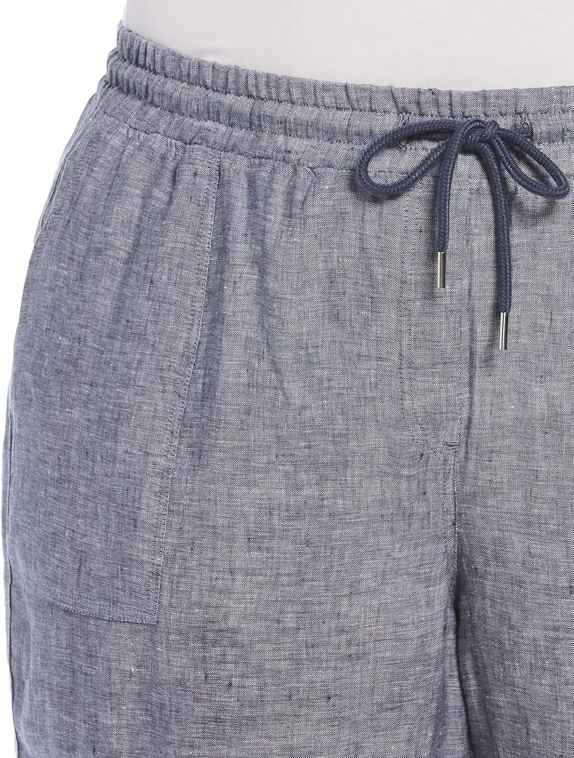 Rafaella Women's Linen Drawstring Jogger Pant