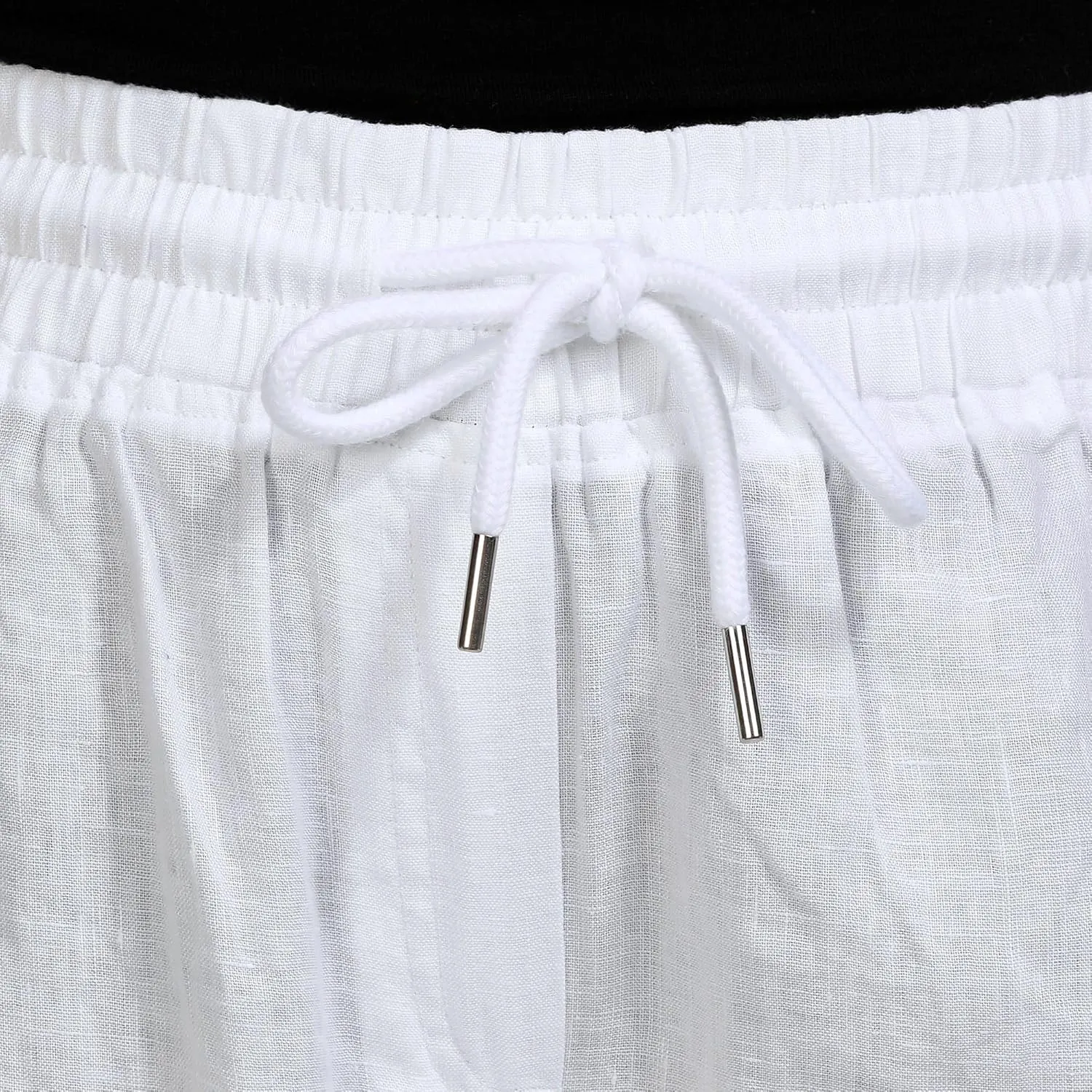 Rafaella Women's Seamed Linen Drawstring Short