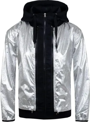 Ralph Lauren Polo RLX Women's Golf 3-In-1 Hybrid Jacket Silver