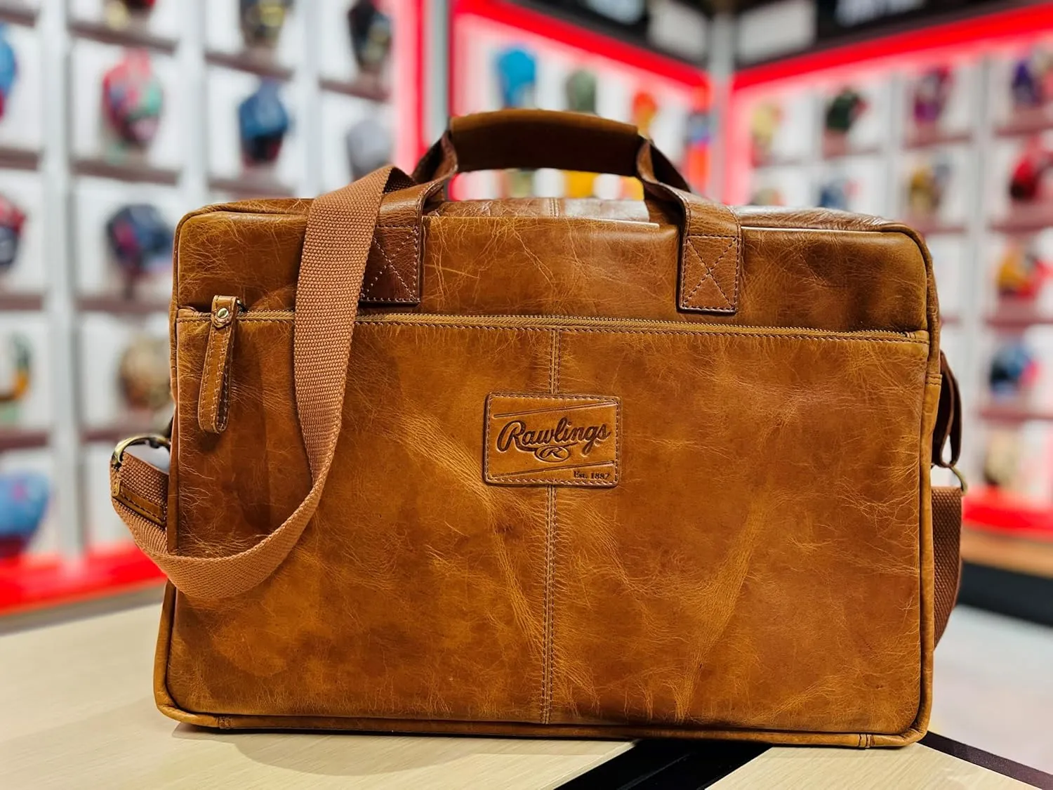 Rawlings | Men's Leather Messenger Briefcase Collection | Multiple Styles & Colors