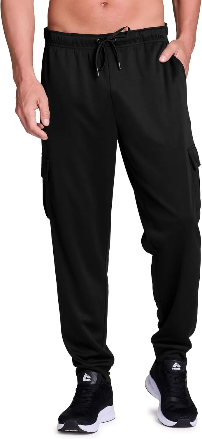 RBX Active Men's Athletic Performance Quick Dry Breathable Tapered Jogger Sweatpant with Pockets