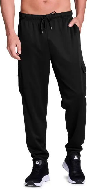RBX Active Men's Athletic Performance Quick Dry Breathable Tapered Jogger Sweatpant with Pockets
