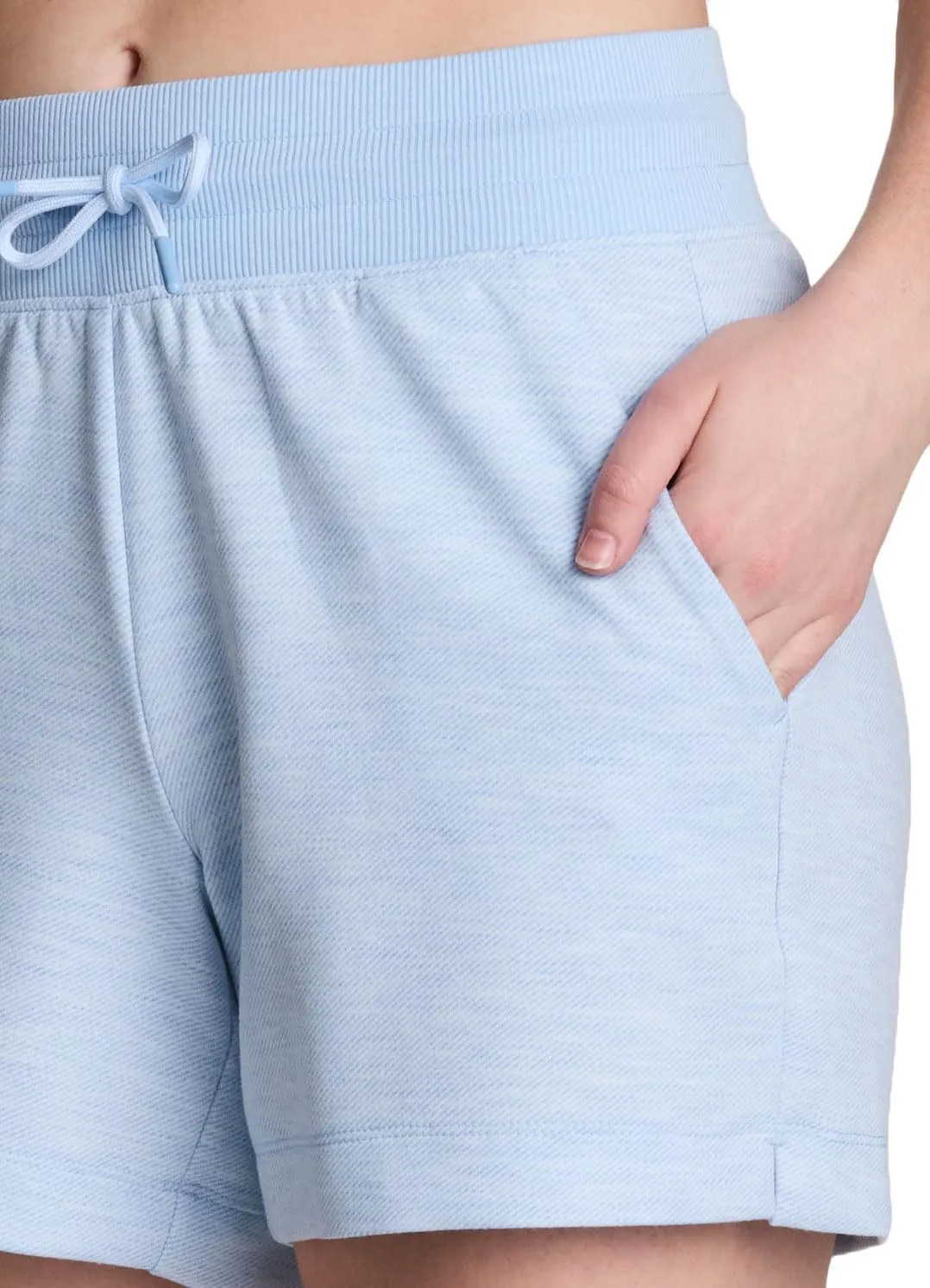 RBX Women's Lounge Short, Buttery Soft Luxe Athleisure Fabric Yoga Gym Shorts with Pockets and Drawstring Waistband