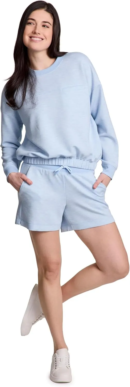 RBX Women's Lounge Short, Buttery Soft Luxe Athleisure Fabric Yoga Gym Shorts with Pockets and Drawstring Waistband