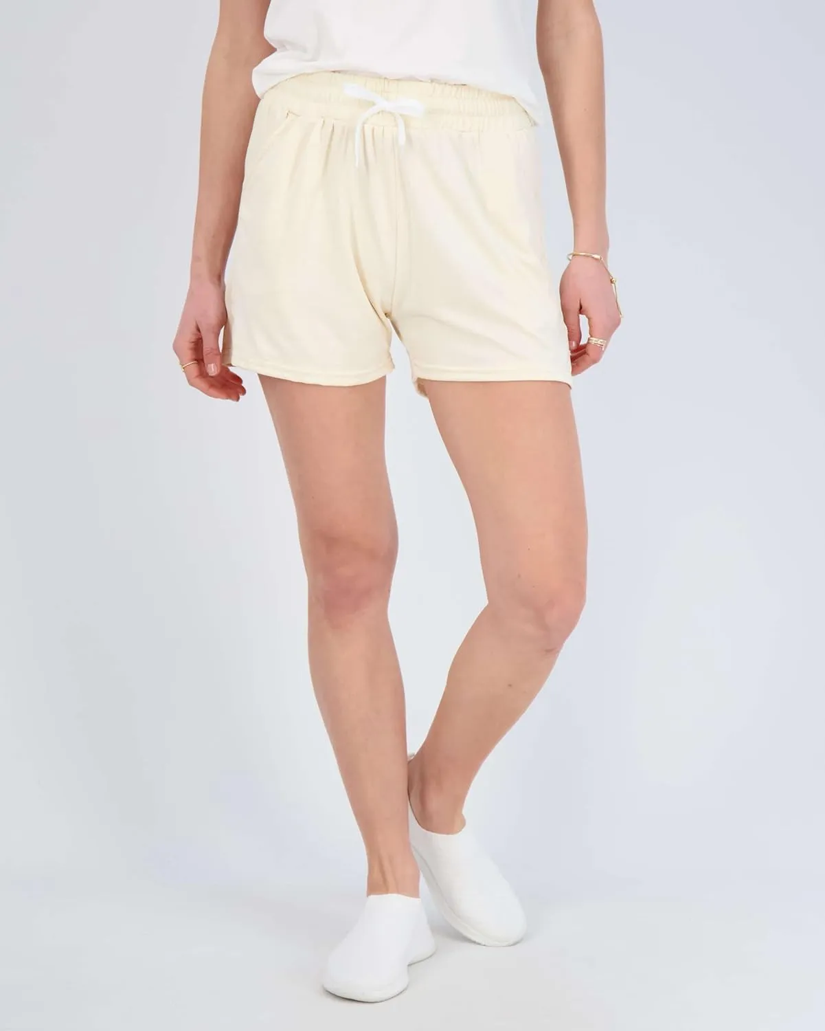 Real Essentials 3 Pack: Womens Ultra-Soft Athletic Lounge Casual Sweat Shorts with Pockets (Available in Plus Size)