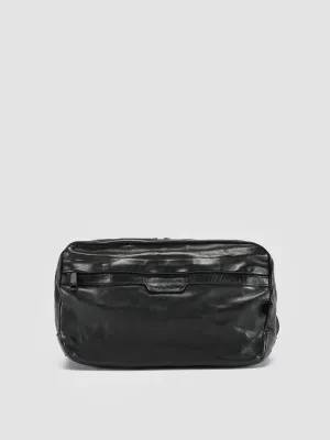RECRUIT 009 - Black Leather Waist Pack