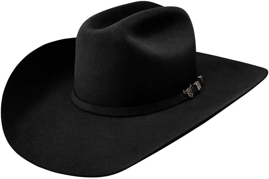 RESISTOL Mens RFUSTR-724207 6X USTRC 41/4` Pre-Creased Felt Ha 71/2 Black