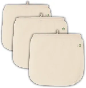 Reusable Nut Milk Bags for Straining - Unbleached Cotton Almond Milk Bags - BPA-Free Oat Milk Strainer Bags - Washable Juice Filtration Bags (Set of 3 X-Large - 14"x12")