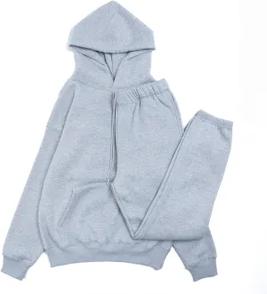 RIFLESSI Men's Women's Premium Heavyweight Cotton Fleece 2 Piece Hoodie Pullover Jogger Sweatsuit Tracksuit Set