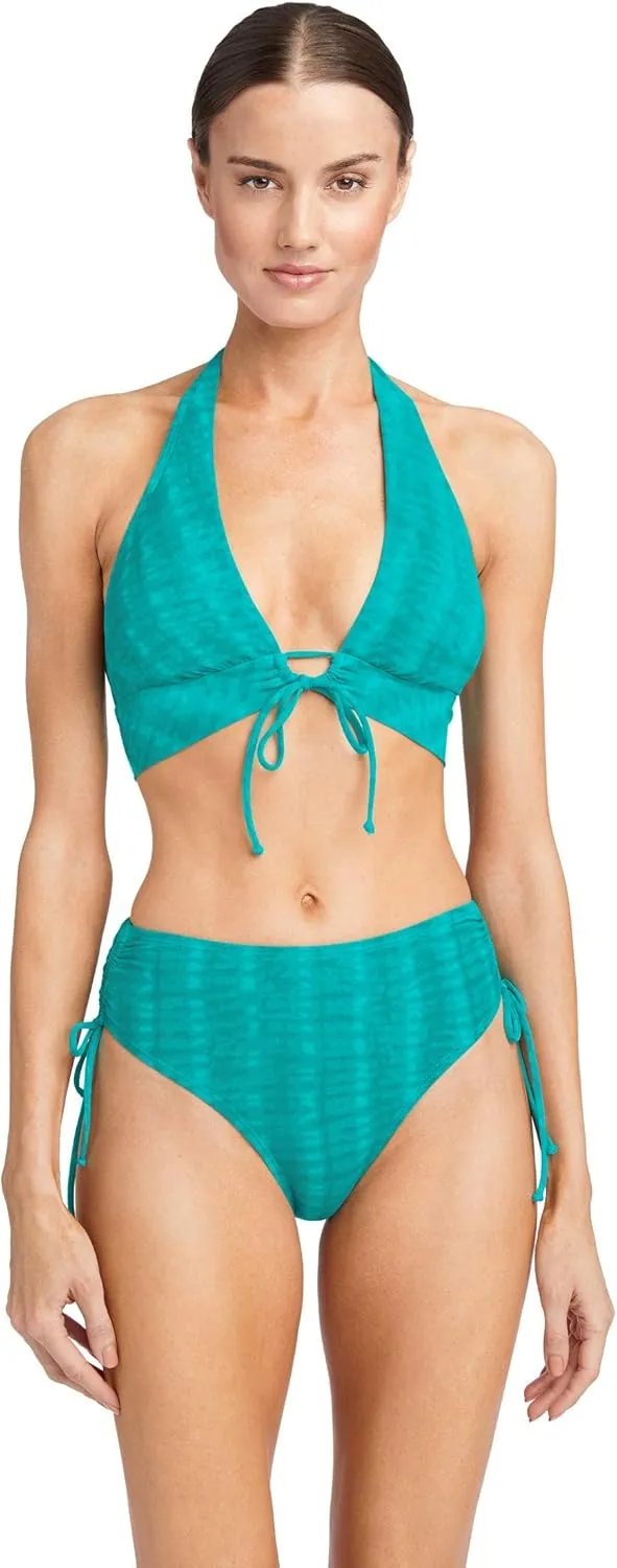 Robin Piccone Sahara Halter Top Aqua Teal LG (US 12-14)