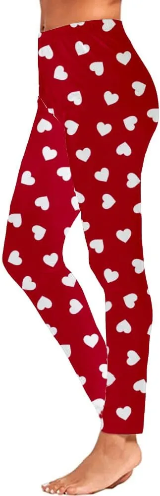 Roshop Women's Elastic Drawstring Funny Holiday Leggings