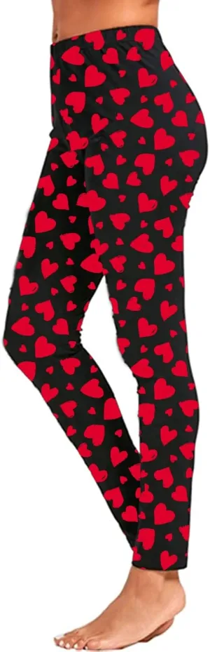 Roshop Women's Elastic Drawstring Funny Holiday Leggings