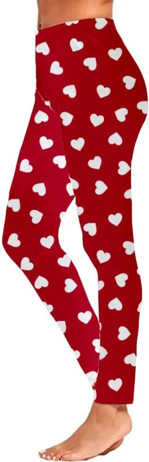 Roshop Women's Elastic Drawstring Funny Holiday Leggings