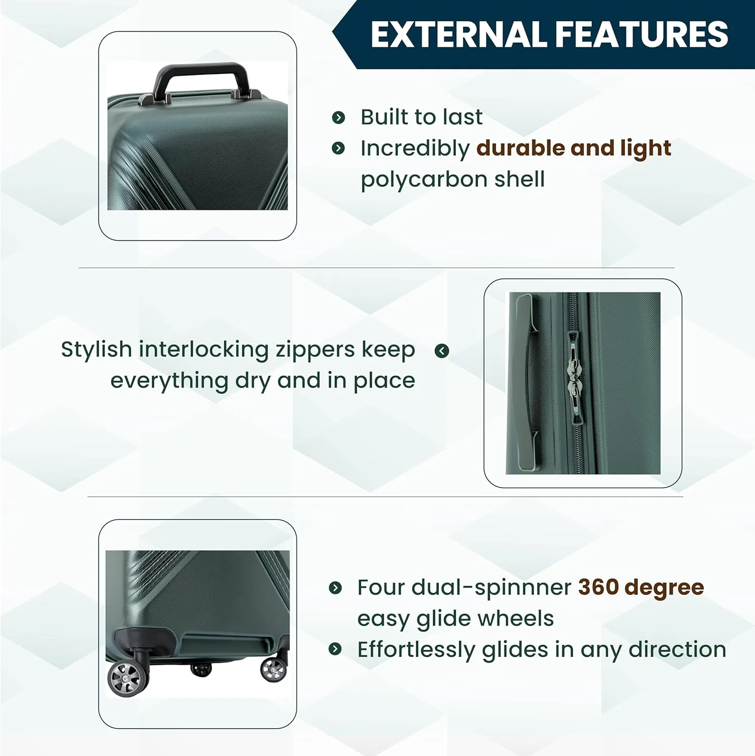 Samsonite Fairway Molded Golf Travel Cover, Polycarbonate Hard Case, Golf Bag Luggage, Ideal for Airlines