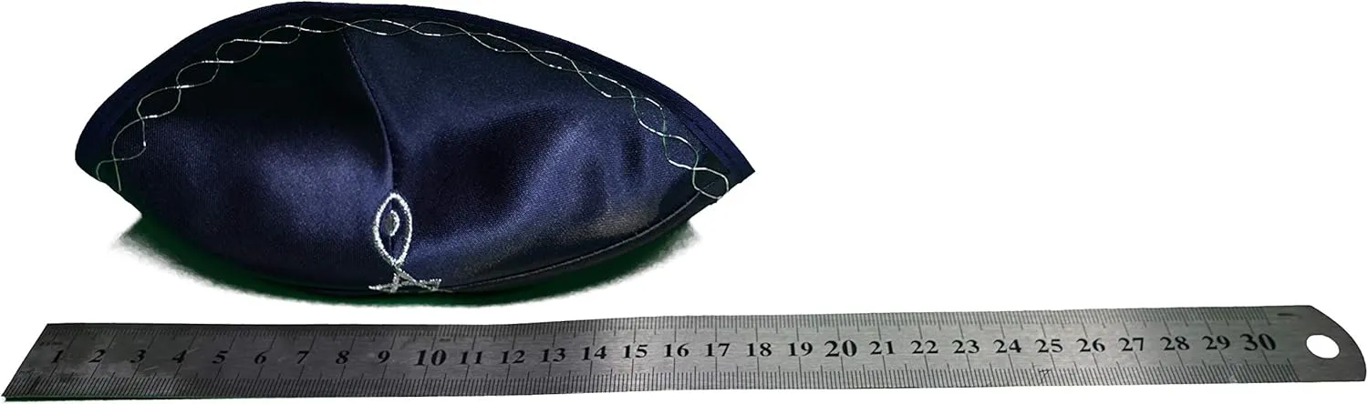 Satin Set Lot Kippah Hat for Men & Kids –Beautifully, Breathable, Comfy, Soft, Yamaka Kippa
