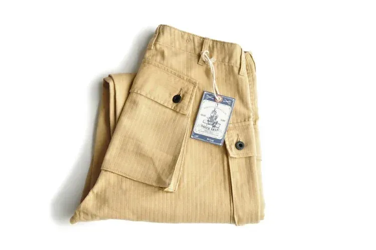 SauceZhan USMC P44 HBT U.S. Army Trousers VINTAGE Trousers Military Style Military Pants Men's Pants & Capris Herringbone