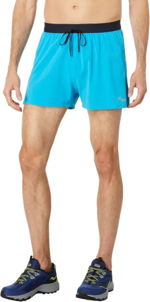 Saucony Outpace 3" Shorts for Men Offers Lightweight Stretch Woven Fabric, and Elastic Waistband
