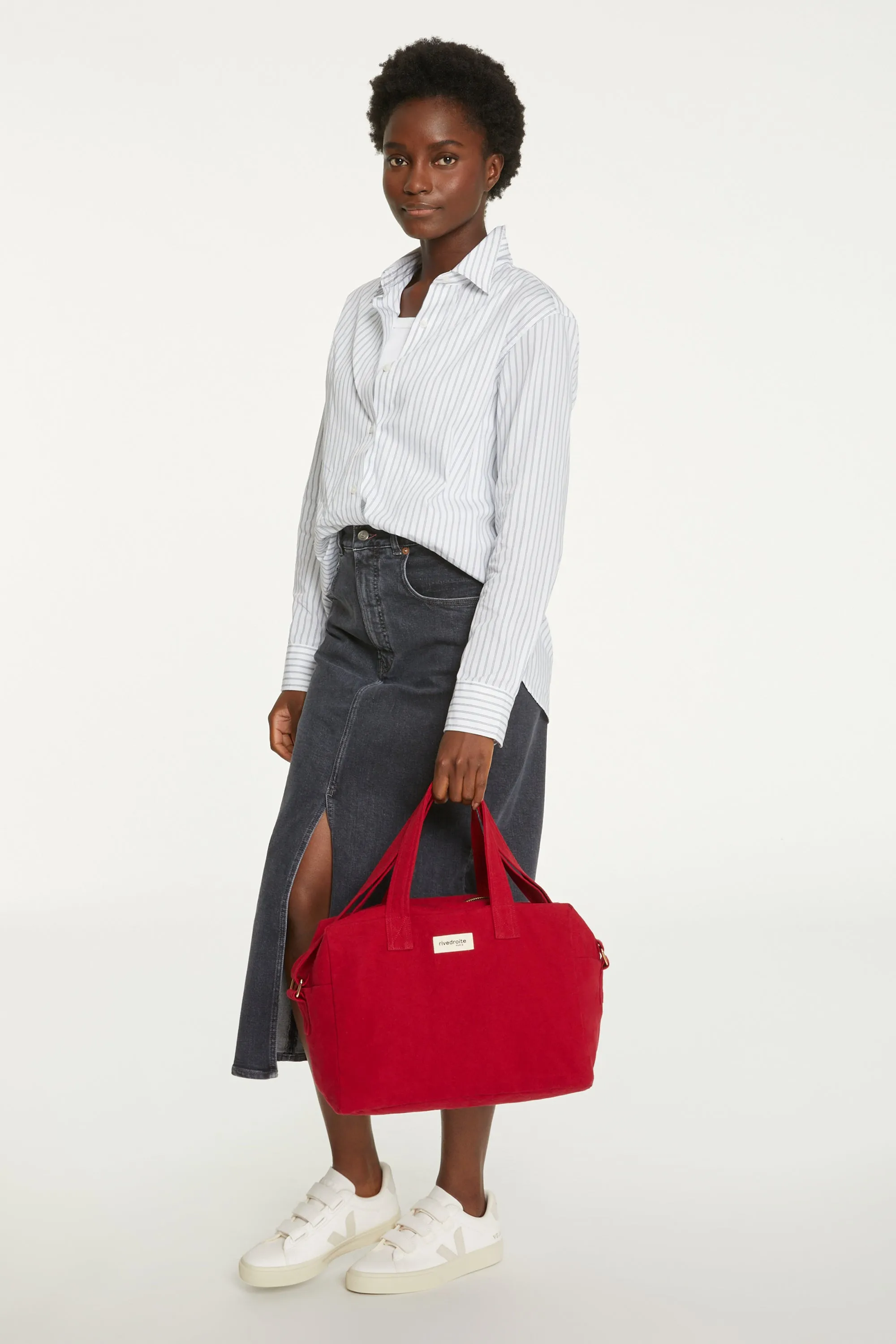 Sauval the city bag - Recycled cotton vibrant red