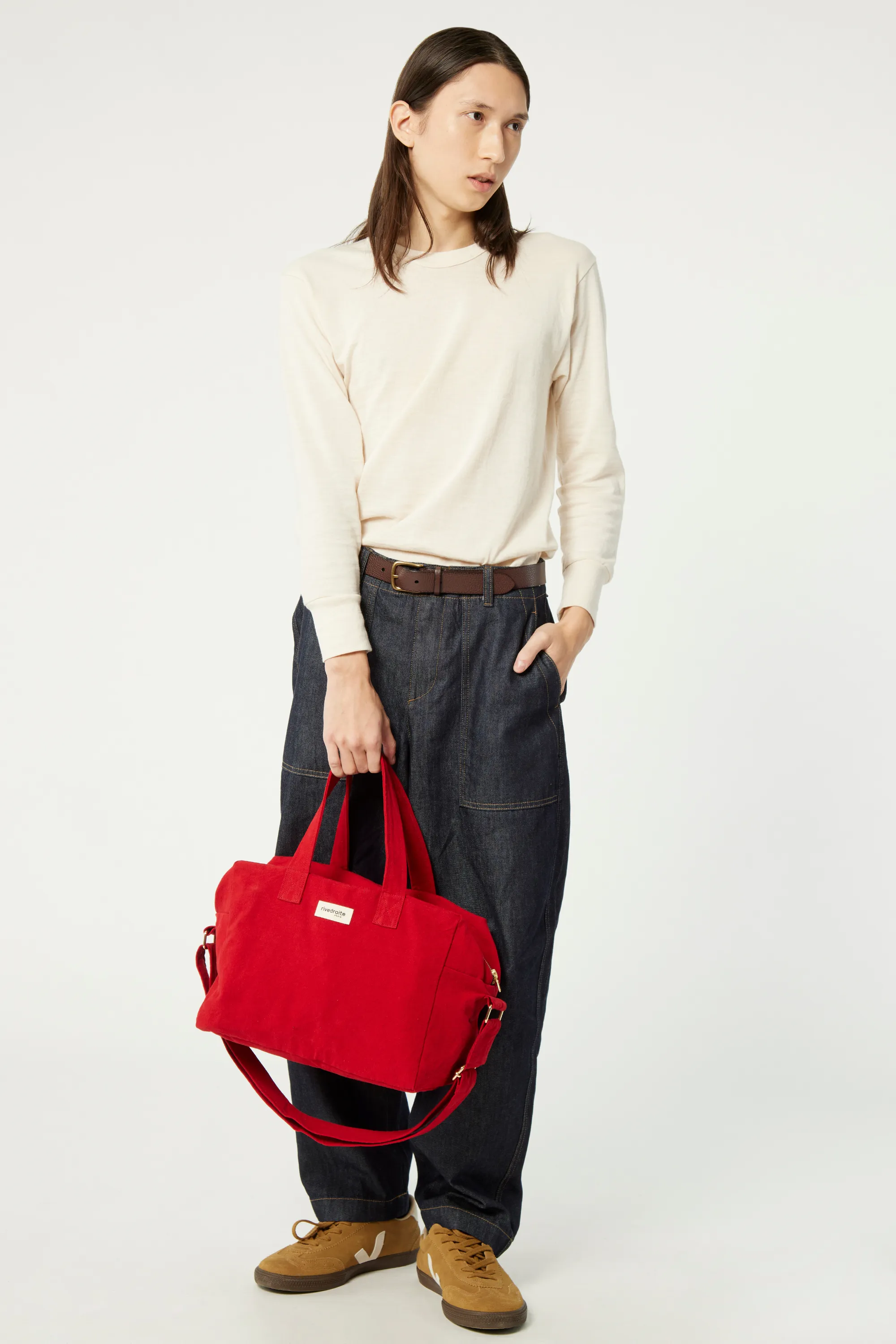 Sauval the city bag - Recycled cotton vibrant red