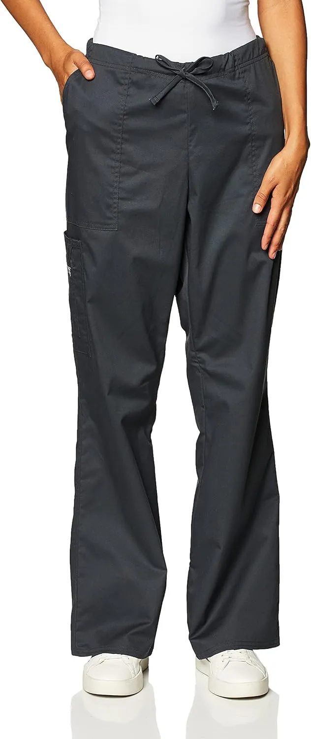 Scrubs for Women Workwear Core Stretch Drawstring Cargo Scrub Pants 4044