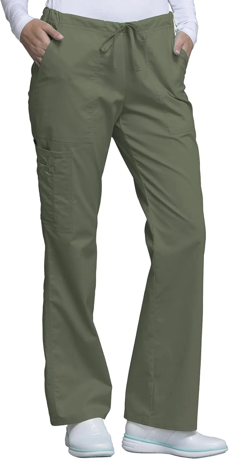 Scrubs for Women Workwear Core Stretch Drawstring Cargo Scrub Pants 4044