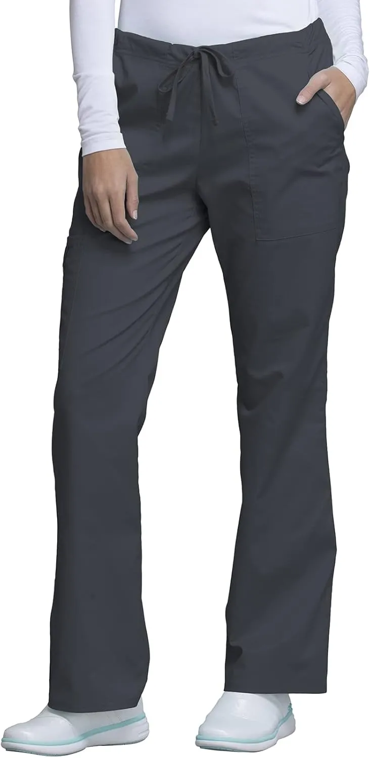 Scrubs for Women Workwear Core Stretch Drawstring Cargo Scrub Pants 4044