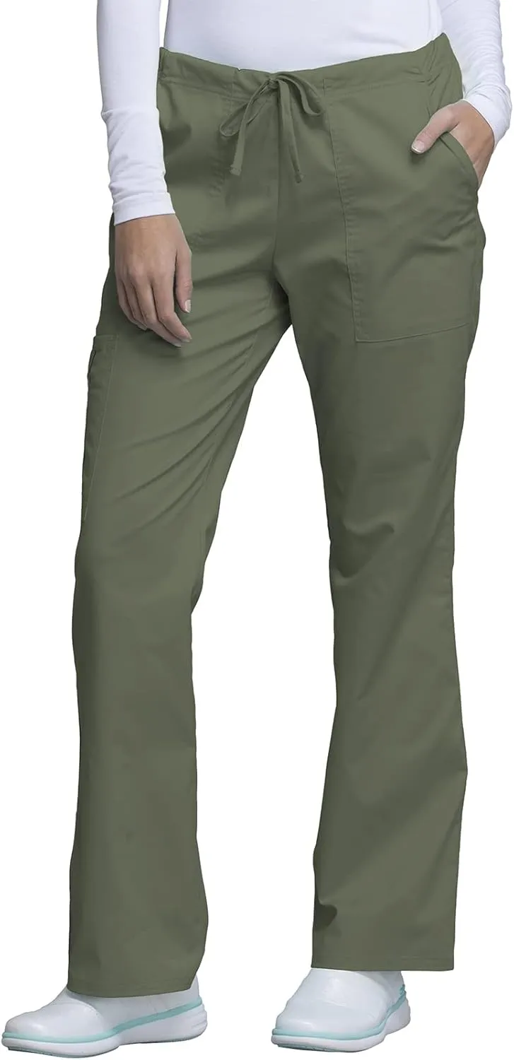 Scrubs for Women Workwear Core Stretch Drawstring Cargo Scrub Pants 4044