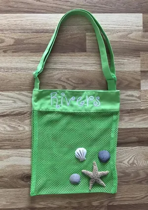 Seashell Collecting Bag, Kids Beach Bag, Seashell Mesh Bag, Bag For Shells, Beach Tote, Beach Bag, Seashell Bag, Shell Bag, Kids Shell Bag