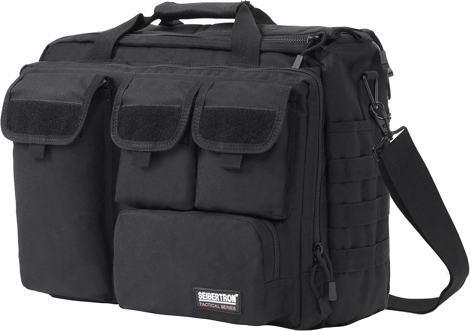 Seibertron Pro-Multifunction Shoulder Messenger Bag Fit for 17.3" Laptop Black