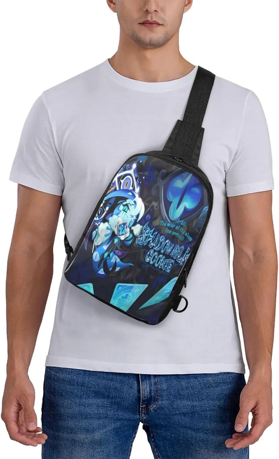 Shadow Milk Cookie Cartoon Print Children'S Sports Casual Fashion Crossbody Bag, Chest Bag