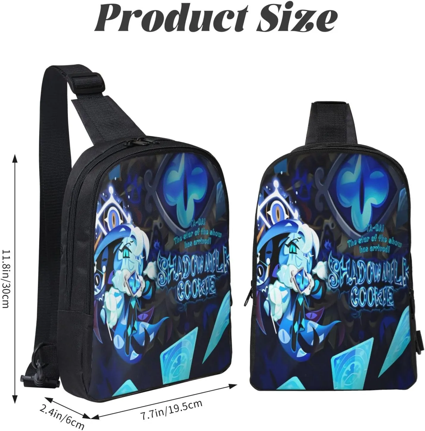 Shadow Milk Cookie Cartoon Print Children'S Sports Casual Fashion Crossbody Bag, Chest Bag
