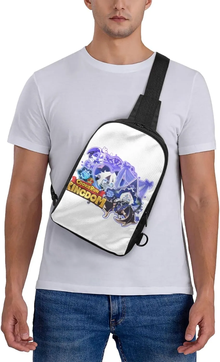 Shadow Milk Cookie Cartoon Print Children'S Sports Casual Fashion Crossbody Bag, Chest Bag