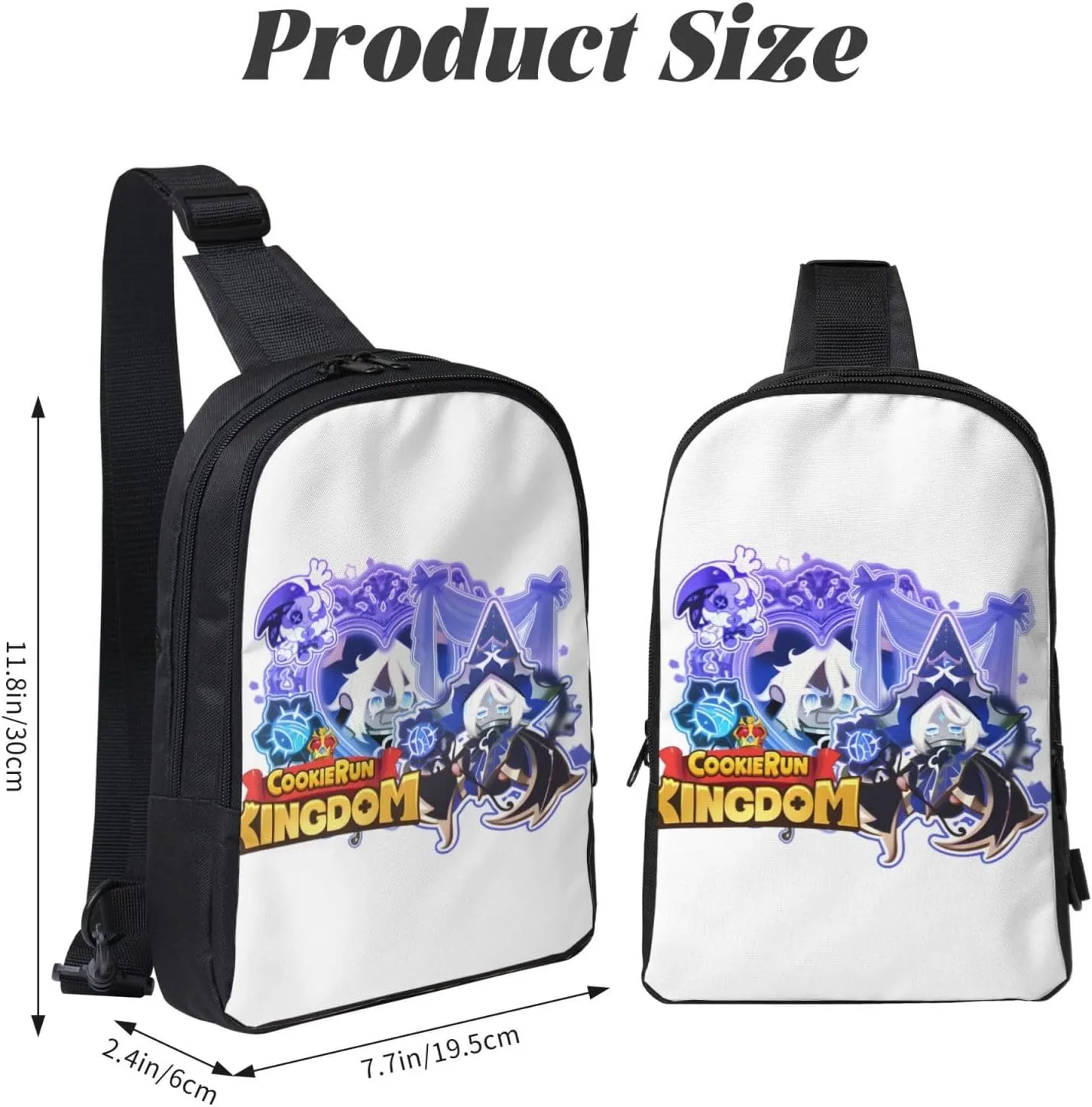 Shadow Milk Cookie Cartoon Print Children'S Sports Casual Fashion Crossbody Bag, Chest Bag