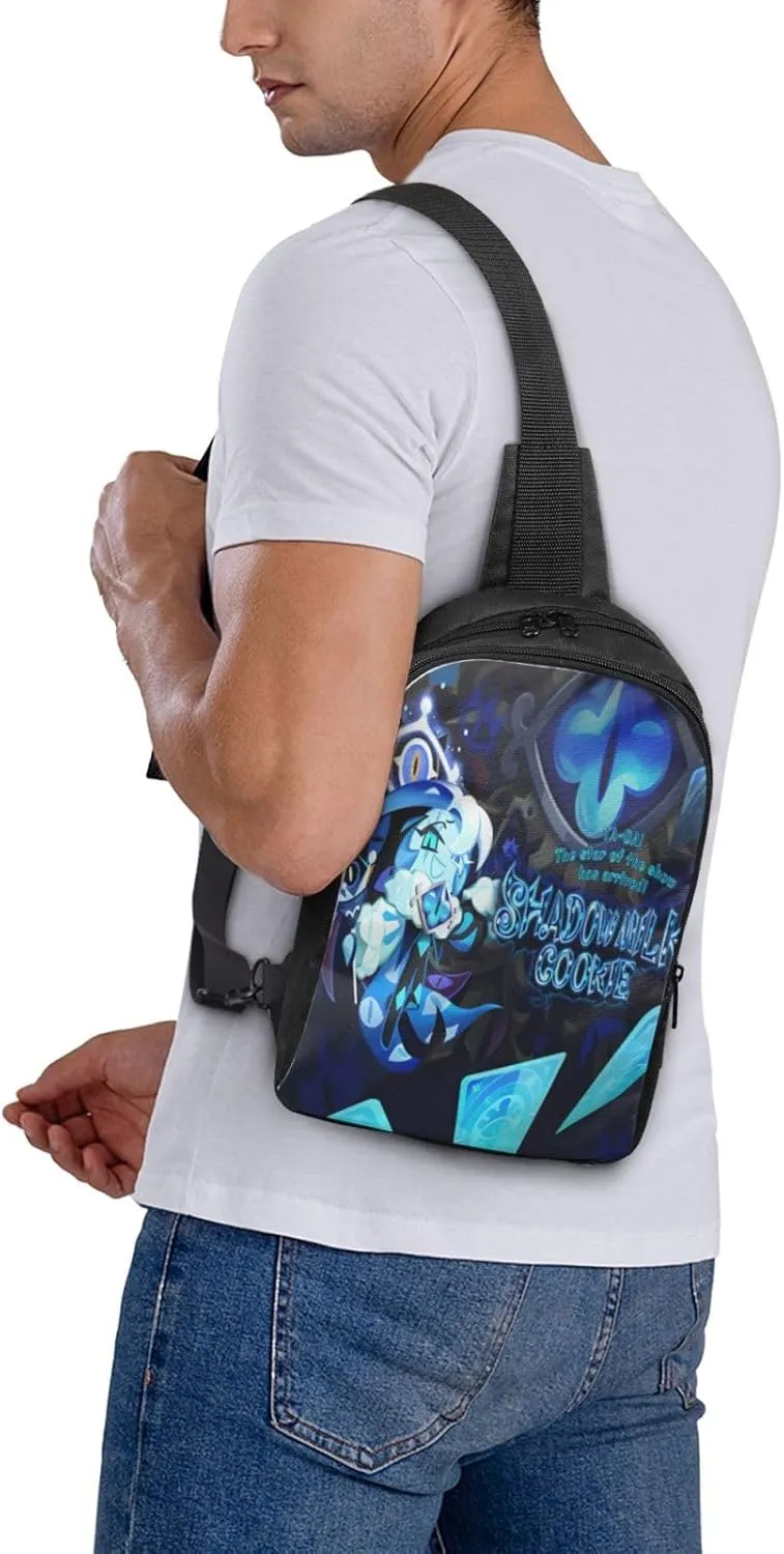 Shadow Milk Cookie Cartoon Print Children'S Sports Casual Fashion Crossbody Bag, Chest Bag