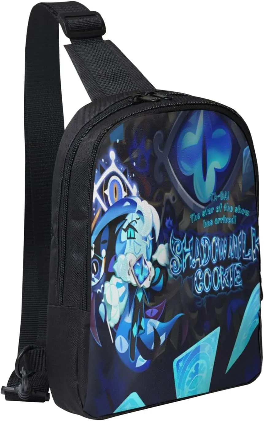 Shadow Milk Cookie Cartoon Print Children'S Sports Casual Fashion Crossbody Bag, Chest Bag