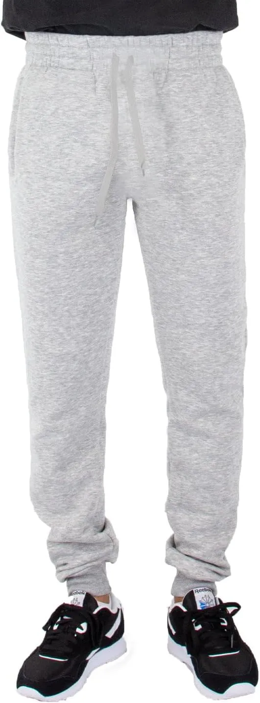 Shaka Wear Drop Ship Men's Fleece Jogger Pants L H GREY