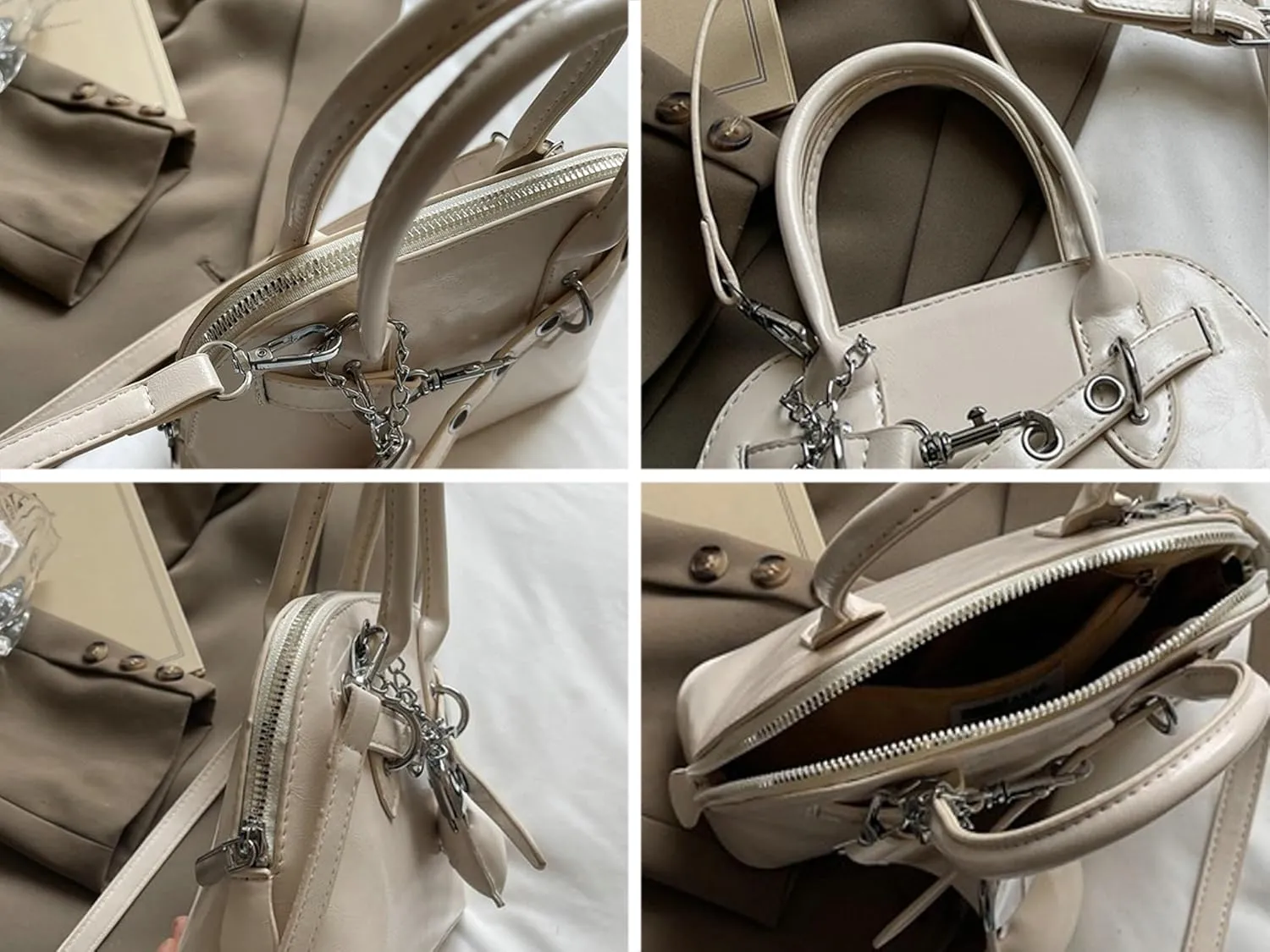 Shell Shaped Crossbody Bags for Women Spring Tote Bag for Women 2025 Designer Handbags Y2k Purse Satchel Sling Bag Trending