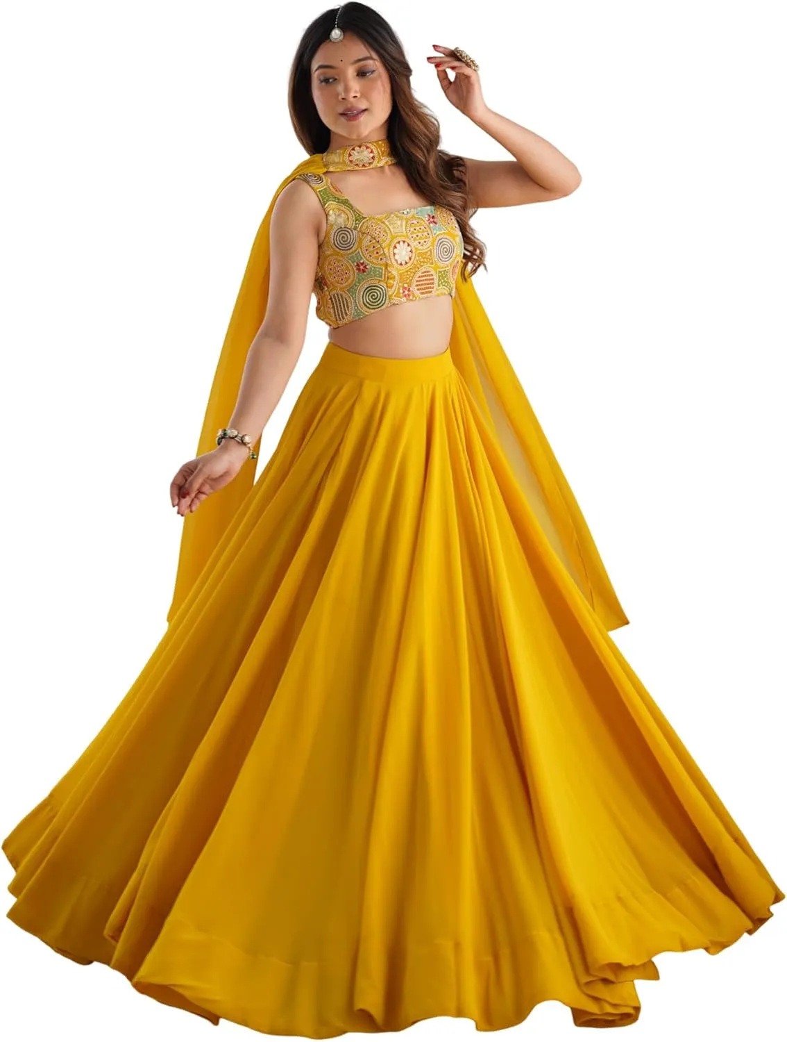 Shiv Collection Indian Style Pure Soft Fox Georgette Lehengha Choli With Dupatta