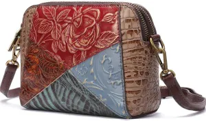 Shoulder Bags Cowhide Leather Cossbody Bag Women Pouch Fashion Messenger Bags, One Color, One Size