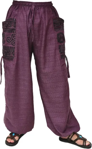 Siamrose Casual Baggy Yoga Lounge Harem Pants Women Men with Adjustable Length 2 Big Pockets