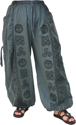 Siamrose Yoga Harem Pants Men Women Baggy Casual Lounge Trousers Adjustable Length 2 Pockets