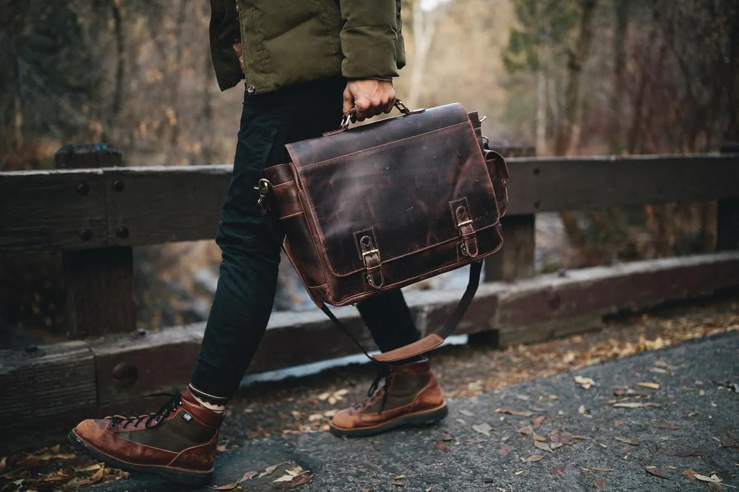 Sitka Leather Messenger