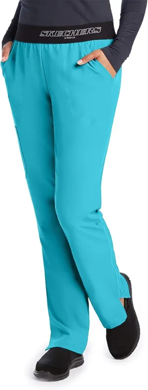 Skechers 3-Pocket Logo Waist Vitality Scrub Pant for Women