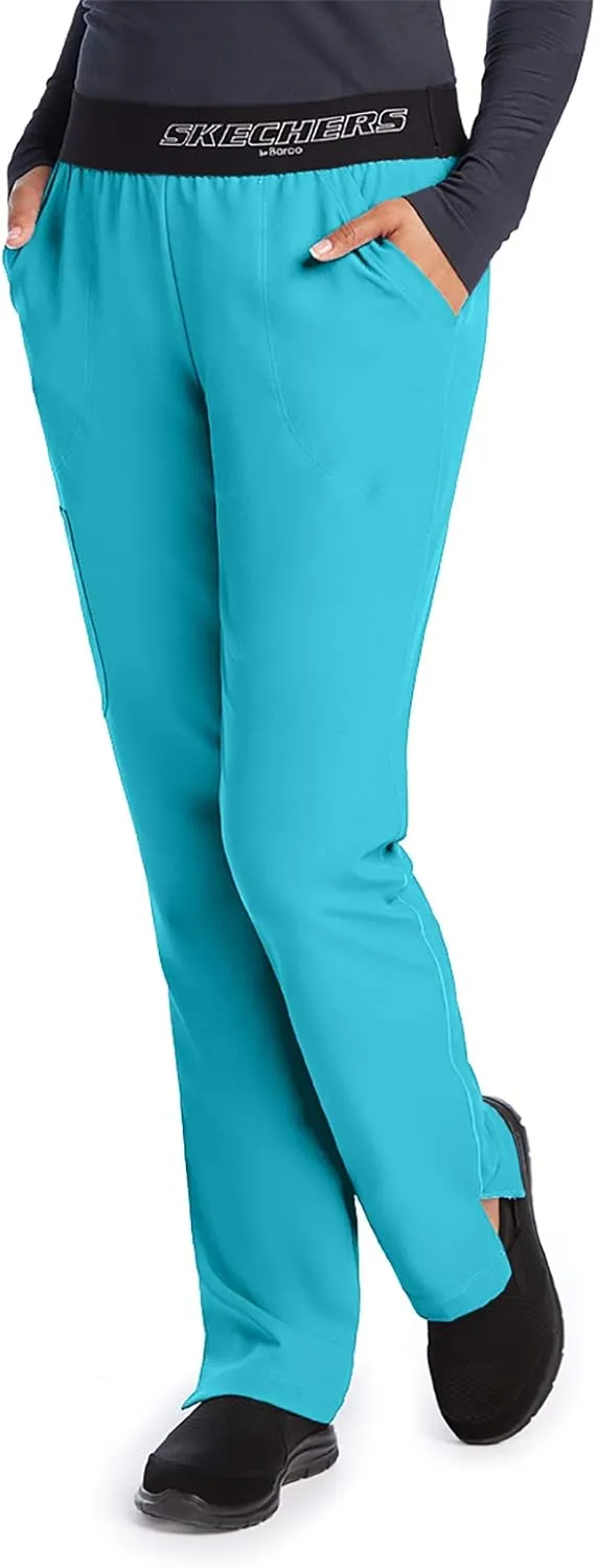 Skechers 3-Pocket Logo Waist Vitality Scrub Pant for Women