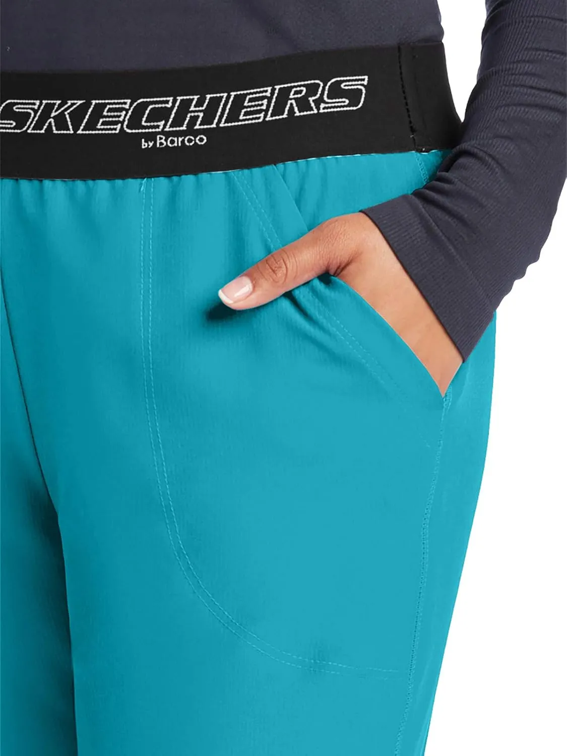 Skechers 3-Pocket Logo Waist Vitality Scrub Pant for Women