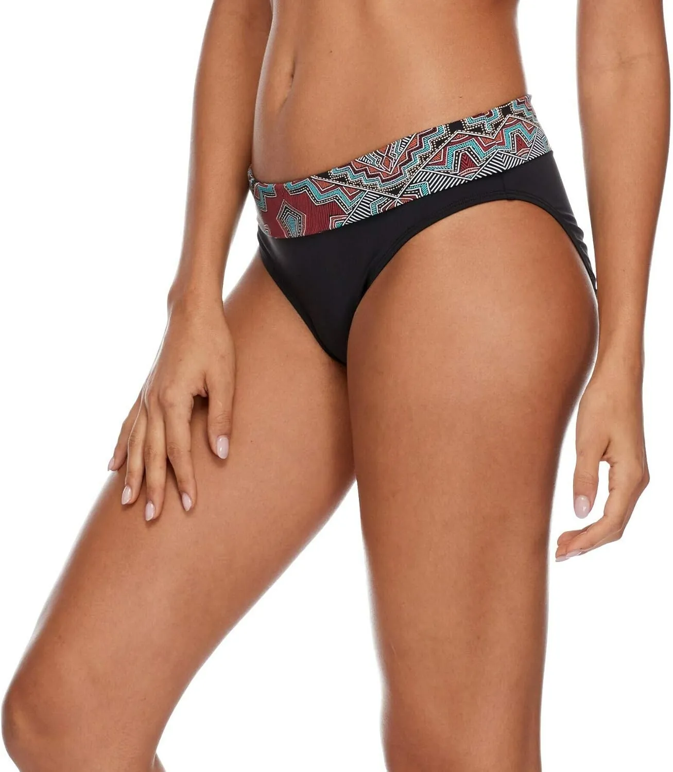 SKYE Women's Standard Mid Waist Full Coverage Bikini Bottom Swimsuit