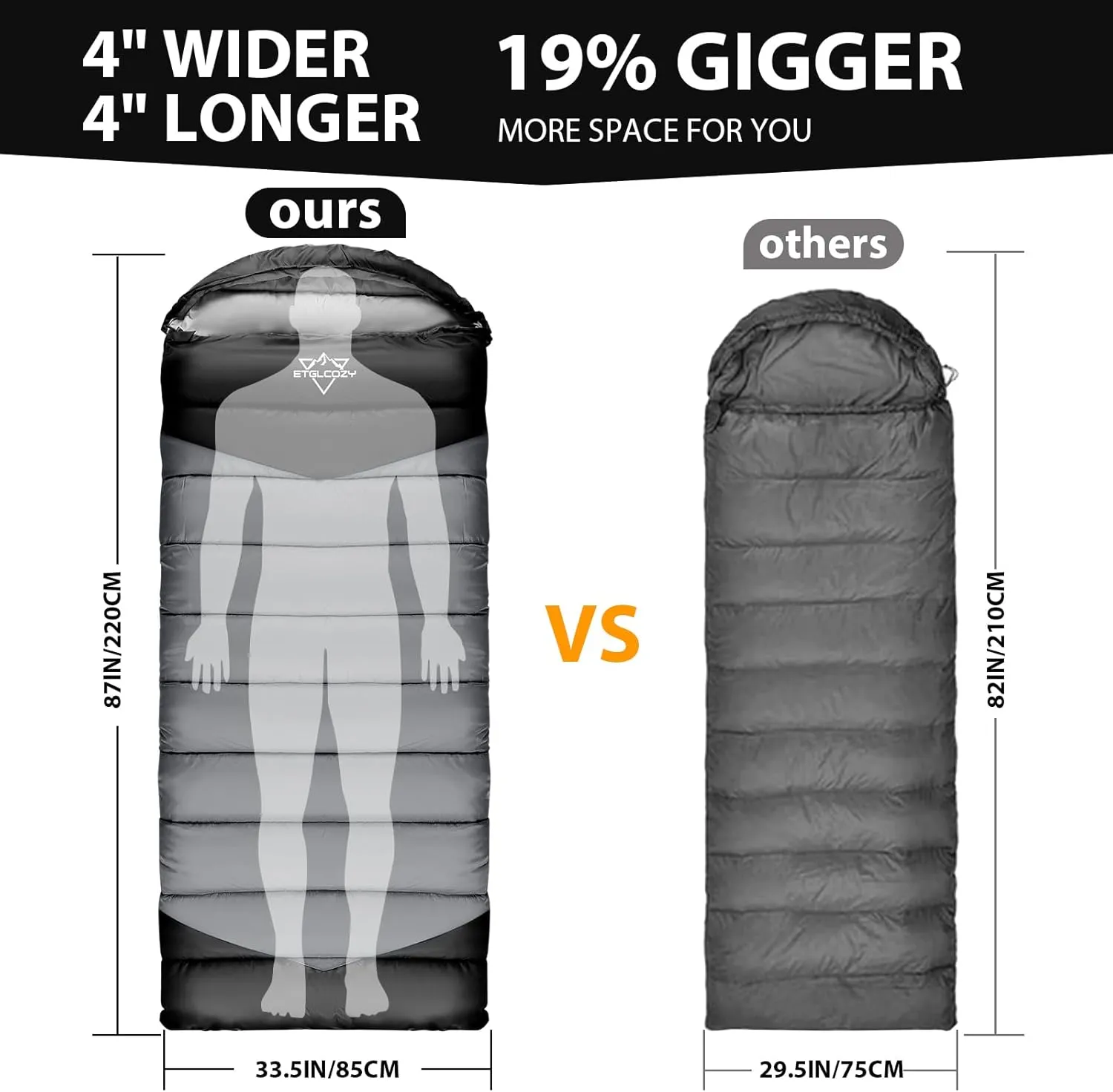 Sleeping Bags for Adults Kids Cold Weather & Warm, Backpacking Camping 0 Degree Winter Sleeping Bag for Girls Boys, Big and Tall, Lightweight Compact 3-4 Season Outdoor Indoor