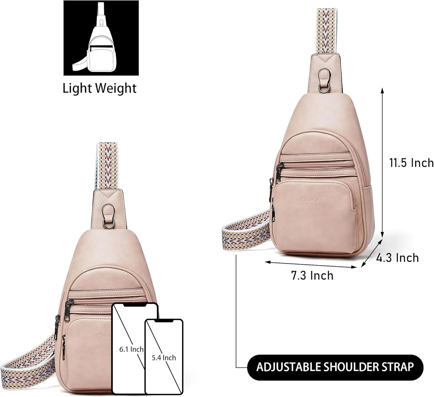 Sling Bag Crossbody Bags for Women Fanny Packs Purse Backpack Casual Daypacks for Travel Work Shopping