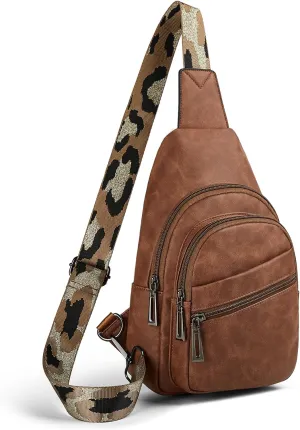 Sling Bag Crossbody Bags for Women for Travel, 3.5 x 10.5 x 6"(L x H x W),Adjustable Straps 22.5 to 44 inch