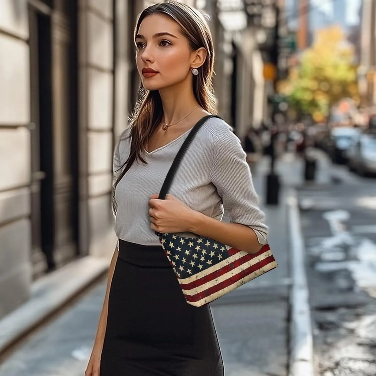 Small Crescent Shoulder Bag Underarm Purse for Women Ladies Lightweight Pu Leather Tote Bag Clutch Handbag Travel